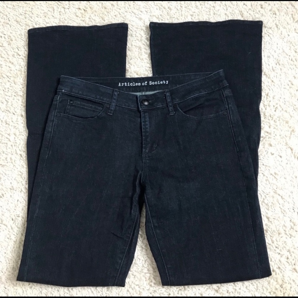 Articles of Society jeans flare dark wash